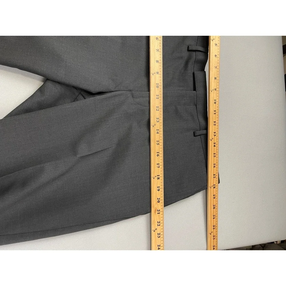 Banana‎ Republic Marzotto Super 120s Wool Slim Fit Dress Pants Charcoal 35x30